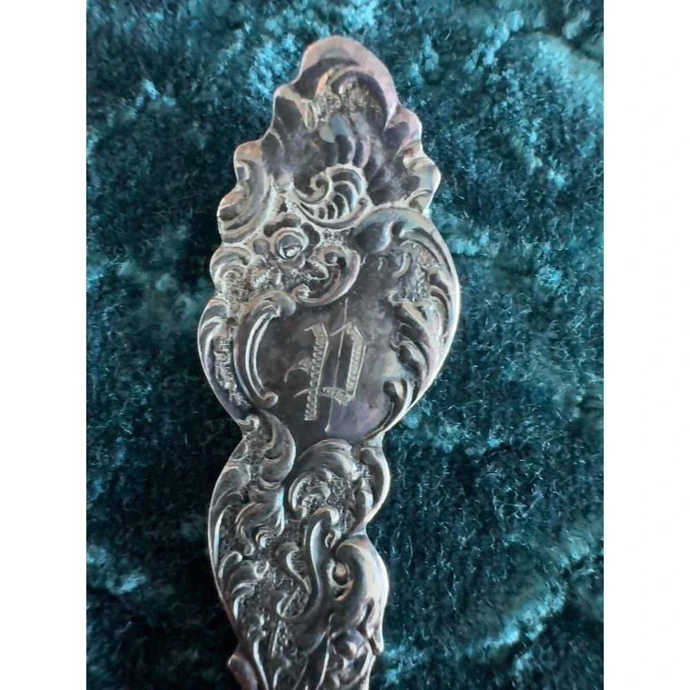 Set of 6 Vintage Rogers & Bro Silverplate Grapefruit/Citrus Spoons Monogrammed